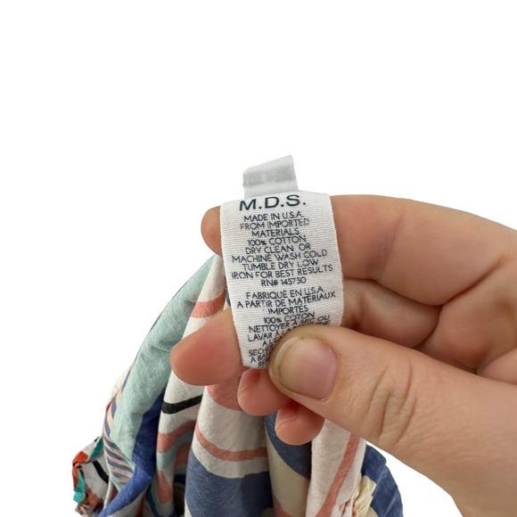 Mark D Sikes M.D.S Striped Multicolor Sleeveless Maxi Dress with pockets Size 6 - Picture 8 of 12